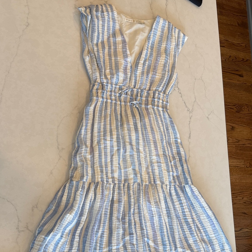 Marie Oliver Indy Watercolor Stripe Dress